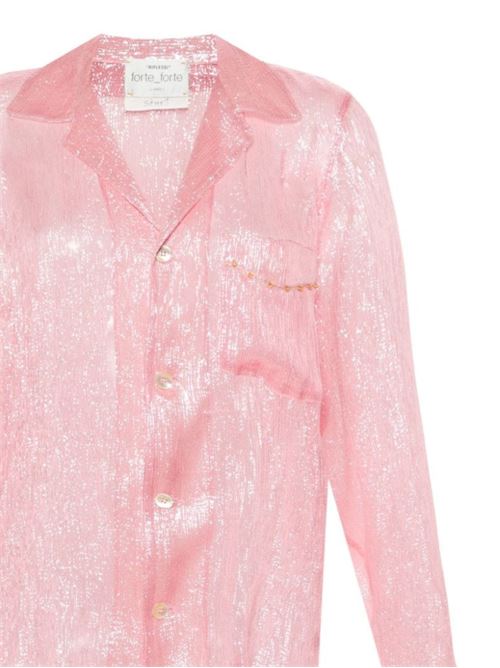 Camicia donna rosa Forte forte | 12395LIGHT ROSE